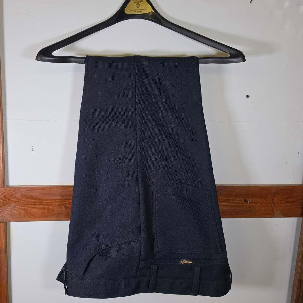 Wrangler 82NV Men's Dress Slacks Navy Blue 100% Polyester Made in USA, Sz 38x32
